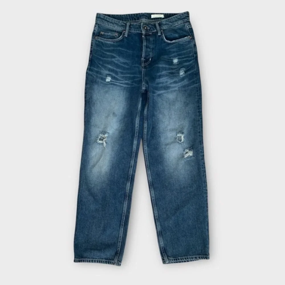 AllSaints Reeves Distressed Straight Leg Jeans